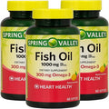 Omega 3 Fish Oil 1000mg – 60 Softgels, Omega-3 Supplements for Women and Men, Fish Oil Fatty Acid, Daily Essential Supplement (Pack of 3)