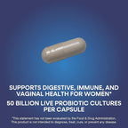 Nature’s Way Fortify Extra Strength Women’s Probiotic 50 Billion CFU, Potent Multi-Strain Probiotic for Digestive, Vaginal and Immune Support*, Once-Daily Capsule, 30 Capsules
