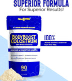 BodyBoost Premium Colostrum Whole, 100% Bovine Colostrum Powder, Immune Booster Supplement with Immunoglobulin & Lactoferrin, Grass Fed Colostrum Powder, Gut Health, Diverse Intake,16 oz