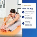 Pure Encapsulations Zinc 15 mg - Zinc Picolinate Supplement for Immune System Support, Growth & Development - for Wound Healing - 180 Capsules