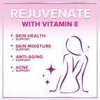 Vitamin E - 180 mg per Serving - Powerful Hair & Skin Support Supplement - dl-Alpha VitaminE Immune Health Support with Antioxidants - Easily Absorbed GMO & Gluten Free, Bottled in USA - 120 Softgels