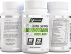 herbolab Multivitamin Once Daily, Max Strength Vitamins A, C, D, E, K, B1, B2, B6, B12, Niacin, Calcium, Magnesium, Zinc, Selenium, Copper, Manganese, Chromium with Lycopene, 60 Count 2 Mo Supply