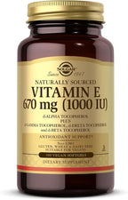 Vitamin E 670 mg (1000 IU) Solgar 100 Vegan Softgel