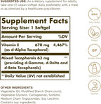 Vitamin E 670 mg (1000 IU) Solgar 100 Vegan Softgel