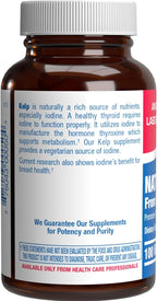 Sea Kelp Iodine Supplement - Clinical Grade Enhanced Iodine Supplement for Women and Men for Energy Metabolism and Thyroid Support - High Absorption Vegetarian Non-GMO Small Tablets (100 Servings)