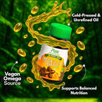 Amazon Andes Sacha Inchi Oil Capsules 500mg - Omega 3 6 9 Fatty Acids from Peru - 100 Softgels - Cold Pressed Virgin Inca Peanut Oil - Plukenetia Volubilis - Vegan Plant Based Non-GMO