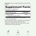 Yuve Natural Fast Acting Dairy Relief Delicious Chewables - Lactase Enzyme 9000 FCC - Say Goodbye to Dairy Discomfort from Lactose Intolerance - Strawberry Cream Flavor - 30ct