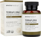 Terraflora Daily Care synbiotic of probiotics and prebiotics for Women and Men 60 ct, Soil Based, Shelf Stable, allergen Friendly Spore Based Supplement Capsules Promote Gut Health by Enviromedica