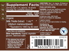 Organic Liquid Milk Thistle, Full Spectrum, Supports Liver Health - Alcohol-Free (2 fl. oz.)