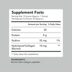 AMANDEAN Collagen Peptides Powder (17.6oz). Grass-Fed Hydrolyzed Protein Supplement. Promotes Healthy Joints, Skin, Hair, Nails. Unflavored & Easy to Mix.