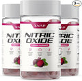 Snap Supplements Nitric Oxide Gummies - Beet Root Extract 300mg, Sugar Free Beetroot Supplement with Pomegranate Powder for Circulation & Natural Energy, 60 Vegan Gummies (3-Pack), Cherry Flavor