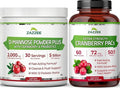 Zazzee Urinary Tract Health Cleanse Bundle | D Mannose Powder Plus Super Concentrated Proanthocyanidin Cranberry Extract Capsules for Women | Non-GMO Vegan & ISO Lab Tested