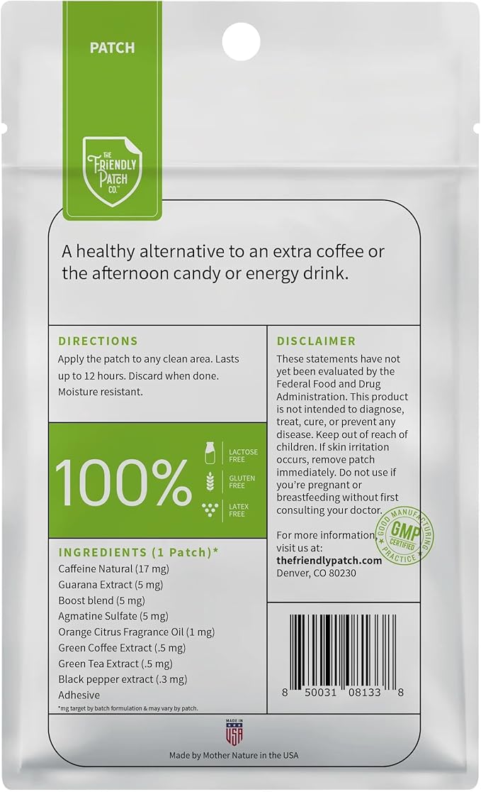 The Friendly Patch Boost Patch - Travel 8 Pack.