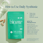 Synbiotic 3-in-1 Prebiotics, Probiotics & Postbiotics for Digestive Health, Gut Health, Immune Support & Bloating Relief for Men & Women - 50 Billion CFU Per Serving - Vegan, 60 Capsules (30 Servings)