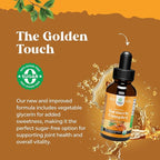Organic Turmeric Liquid Drops for Adults - Turmeric Curcumin with Black Pepper, Cinnamon & Ginger Extract Liquid for Joint Pain, Mobility & Inflamation - Curcumin Drops for Immune Support - 2 Fl Oz