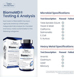 1MD Nutrition BiomeMD Probiotics | 62 Billion CFUs, 15 Comprehensive Strains - Pro & Prebiotics | Doctor-Formulated for Digestive Health & Immune Support | 60 Capsules