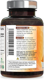 Turmeric Curcumin Supplement - 95% Curcuminoids with Organic Turmeric & Ginger, BioPerine Black Pepper Extract for Best Absorption, Natural Vegan Joint Support, Non-GMO, Bottled in USA - 120 Capsules
