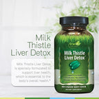 Irwin Naturals Milk Thistle Liver Detox - 60 Liquid Soft-Gels, Pack of 2 - Supports Liver Health with Dandelion, Artichoke, Turmeric & Green Beet Root - 60 Total Servings