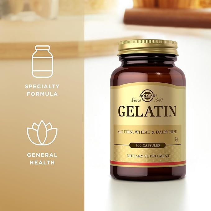 Solgar Gelatin Capsules with Calcium Carbonate, 100 Count