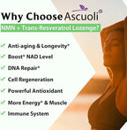 Sublingual NMN 500mg + Trans-Resveratrol 400mg, 3-in-1 Advanced Formula 99% Pure NMN Resveratrol Supplement for Boost* NAD, Cell, Immune, Energy & Muscle, Anti-Aging, 240 Lozenges, 240-Day Supply