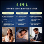 L Theanine 200mg with Saffron, GABA, Magnesium Glycinate & Vitamin B6, L-Theanine Supplement Advanced Complex Formula for Mood Relaxation & Stress Relief & Sleep Support, 60 Vegan Capsules
