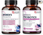NATURE TARGET Women's Probiotics & Prebiotics, Cranberry & D-Mannose, 50-Billion-CFUs, Organic Probiotics for Digestive Health/Gut Health/Immune Booster/Weight Management