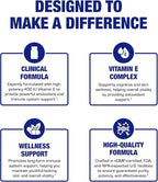 Vitamin E 400 IU Softgels - Clinical Formula Natural Vitamin E Supplement Complex with d-Alpha Tocopherol & Mixed Tocopherols for Hair Skin & Nails Plus Antioxidant Immune Support - 90 Servings