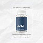 Beta-NMN | Beta Nicotinamide Mononucleotide NAD+ Precursor - Advanced Cellular Energy & Longevity - Promotes Vitality, Metabolic Function & Focus - Non-GMO, Vegan Capsules - 60 Count