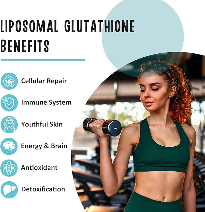 2400 MG Liposomal Glutathione Softgels, Max Absorption, Active Form L-Glutathione Reduced (GSH), with Hyaluronic Acid, Resveratrol, Master Antioxidants for Detox, Brain, Immune System, 180 Softgels