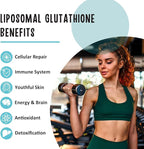 2400 MG Liposomal Glutathione Softgels, Max Absorption, Active Form L-Glutathione Reduced (GSH), with Hyaluronic Acid, Resveratrol, Master Antioxidants for Detox, Brain, Immune System, 480 Softgels