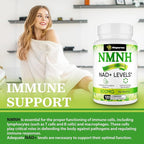 NMNH (Dihydronicotinamide Mononucleotide), NMN Supplement, 500mg per Serving NAD Supplement to Boost NAD+ Levels As We Age for Women & Men, Anti-Aging, Energy, Focus, 120 Count