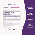 Natrol Melatonin 10mg Fast Dissolve Tablets - Peppermint Flavor, 60 Count, Sleep Support, Fast Dissolve Melatonin for Adults, 60-Day Supply