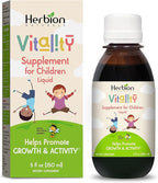 HERBION Naturals Vitality Supplement for Children, Promotes Growth and Appetite, Relieves Fatigue, Improves Mental & Physical Performance, for Kids 1 Year & Above, 5 Fl Oz, Pack of 3