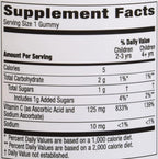Amazon Brand - Mama Bear Vegan Kids Vitamin C, Orange, 60 Count, Immune Health, 125 mg per Gummy