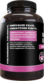 PURE ORIGINAL INGREDIENTS Bamboo Extract (365 Capsules) No Magnesium Or Rice Fillers, Always Pure, Lab Verified