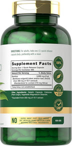 Carlyle Bamboo Extract Capsules | 300 Count | 210mg Silica | Non-GMO, Gluten Free Supplement