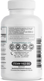 Bronson Iron Bisglycinate 25 mg Gentle on The Stomach, Supports Energy & Healthy Red Blood Cell Production - Non-Constipating Formula - Non GMO, 90 Vegetarian Capsules