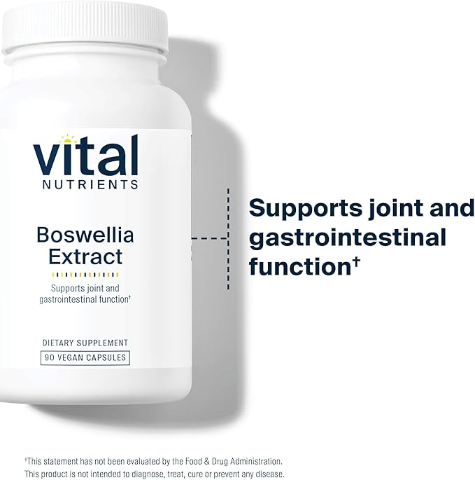 Vital Nutrients Boswellia Extract 400mg - Boswellia Extract Capsules - Herbal Support for Joint, Immune, and Digestive Health - Gluten, Dairy, Soy Free - Non-GMO - 90 Capsules
