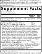 Garden of Life Vitamin D3 5000 IU, Raw Whole Food Supplements with Chlorella, Fruit, Veggies & Probiotics for Bone & Immune Health, 60 Vegetarian Capsules (Pack of 6)