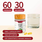 Snap Supplements Blood Sugar Blend with Berberine, CoQ10, Cinnamon, and Gymnema to Support Already Healthy Blood Sugar, Metabolic Health and Energy, Sugar Free, 60 Capsules 2-Pack (Packaging May Vary)