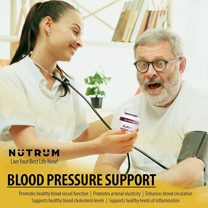 Blood Pressure Support – Premium Heart & Circulation Formula - Third Party Tested, Non-GMO, Made in USA