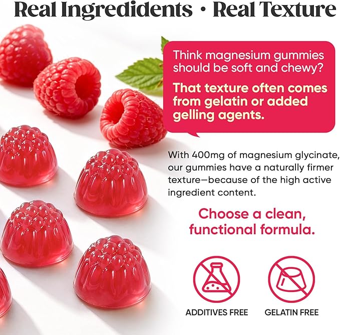 60 Day Supply Magnesium Glycinate 400mg Gummies with Ashwagandha, L-Theanine, CoQ10, Vitamin D3 & B6, Sugar Free Magnesium Gummies for Adults & Kids, Stress Relief, Sleep & Calm, Vegan, Gluten Free
