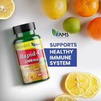 America Medic & Science Rapid-C 1000mg Vitamin C Supplement (5 Pack of 100 Tablets) Energy Booster, Daily Immune System Support, Antioxidant | Vegan, Non-GMO Coated Ascorbic Acid for Adult Men & Women