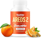 VisiVite AREDS 2 Sugar-Free Eye Vitamins - Alternative to Lutein Gummies for Eyes - Lutein for Eye Health - Premium Sugar-Free Eye Vitamins - Eye Care Supplements for Adults (Chewable Tablets)