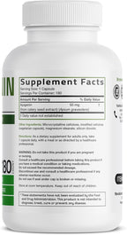 Bronson Apigenin 50mg Apium Graveolens Once Daily Formula, 180 Vegetarian Capsules
