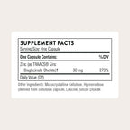 THORNE - Zinc Bisglycinate 30 mg - Highly Absorbable Zinc Supplement - Supports Immune System, Eye, Skin & Reproductive Health* - Third-Party Certified - Gluten, Dairy & Soy-Free - 60 Capsules