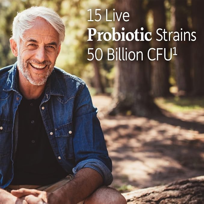 Garden of Life Dr. Formulated Probiotics Prostate+- 50 billion CFU - Supports Prostate, Immune & Gut Health - Contains Organic Flowens Cranberry & Vitamin D3 - 60 Vegetarian Capsules
