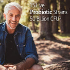 Garden of Life Dr. Formulated Probiotics Prostate+- 50 billion CFU - Supports Prostate, Immune & Gut Health - Contains Organic Flowens Cranberry & Vitamin D3 - 60 Vegetarian Capsules