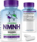 Liposomal NMNH 1000mg - 120 Capsules, Dihydronicotinamide Mononucleotide NAD+ Precursor - Ultra-Absorbable NAD Plus Complex, Liposomal NMN Supplements Capsules for Aging Support & Cellular Energy