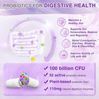 ZEBORA Probiotics-for-Women 100-Billion-CFUs with Prebiotics, D-Mannose & Cranberry for Digestive, Immune, Feminine UT Health Support, Ultimate Probiotic Women's Care, Soy & Gluten Free, 45 Packets